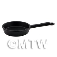 Dolls House Miniature High Quality Medium Black Metal Frying Pan