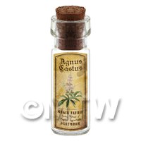 Dolls House Apothecary Agnus Castus Herb Short Colour Label And Bottle