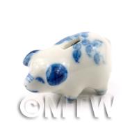 Dolls House Miniature Handmade Ceramic Piggy Bank