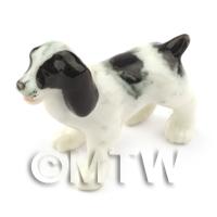 Dolls House Miniature Ceramic Spaniel Dog