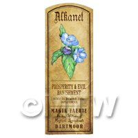 Dolls House Herbalist/Apothecary Alkanet Herb Long Colour Label