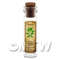 Dolls House Apothecary Aniseed Herb Long Colour Label And Bottle