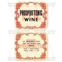 2 Part Apothecary Label - Phospho - Tonic Wine
