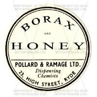Borax And Honey Miniature Round Apothecary Label