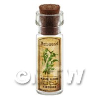 Dolls House Apothecary Herb Arrowroot Short Colour Label And Bottle