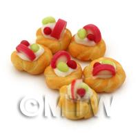 Dolls House Miniature Apple And Grape Twisted Bun