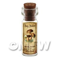 Dolls House Apothecary Bay Bolete Fungi Bottle And Colour Label