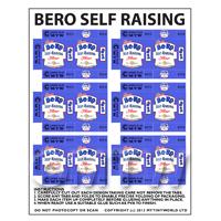 Dolls House Miniature Sheet of 6 Bero Self Raising Flour Boxes