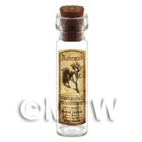 Dolls House Apothecary Bladderwrack Herb Long Sepia Label And Bottle