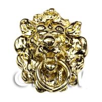 Dolls House Miniature Brass Lions Head Door knocker