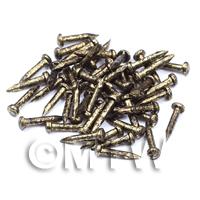 Dolls House Miniature Antique Brass Nail 50 pack