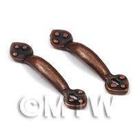 2x DHM Antique copper Tudor Door Handles