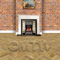 stone paper in setting to show scale