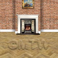 stone paper in setting to show scale