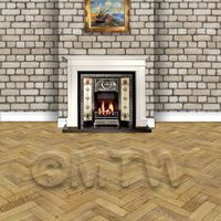 stone paper in setting to show scale