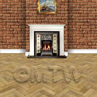 stone paper in setting to show scale