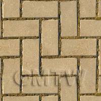 Dolls House Miniature Interlocking Brick Pattern Cladding