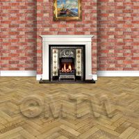 stone paper in setting to show scale