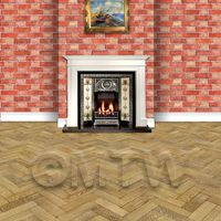 stone paper in setting to show scale