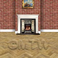 stone paper in setting to show scale