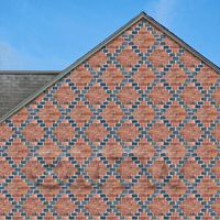 stone paper in setting to show scale