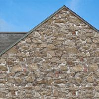 stone paper in setting to show scale