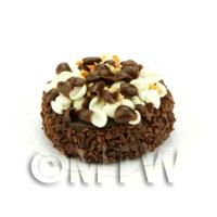 Dolls House Miniature Chocolate Curl Cake