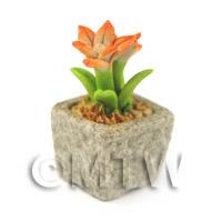 Miniature Handmade Dual Coloured Ceramic Flower (CFD20)