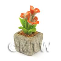 Miniature Handmade Dual Coloured Ceramic Flower (CFD22)