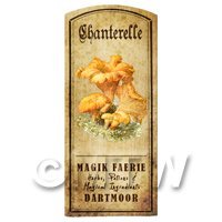 Dolls House Miniature Apothecary Chanterelle- Fungi Colour Label