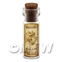 Dolls House Miniature Apothecary Chanterelle Fungi Bottle And Label