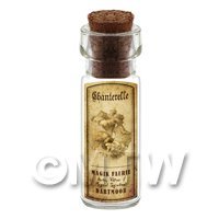 Dolls House Miniature Apothecary Chanterelle Fungi Bottle And Label