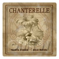 Dolls House Miniature Apothecary Chanterelle- Fungi Sepia Box Label