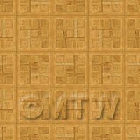 Dolls House Chantilly Small Panel Parquet Wood Effect Flooring