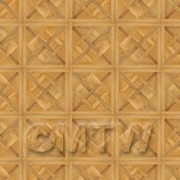 Dolls House Chaumont Small Panel Parquet Wood Effect Flooring