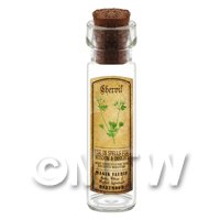 Dolls House Apothecary Chervil Herb Long Colour Label And Bottle