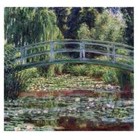 Claude Monet Painting  The Japanese Footbridge At Giverny