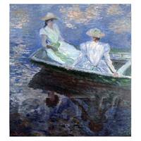 Claude Monet Painting On The Boat