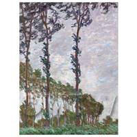 Claude Monet Painting Poplars On The Epte, Wind Effect