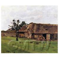 Claude Monet Painting Farm In Normandy