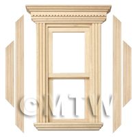 Dolls House Miniature Opening Single Sash Wood Window