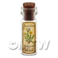 Dolls House Apothecary Dandelion Herb Short Colour Label And Bottle