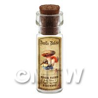 Dolls House Apothecary Devils Bolete Fungi Bottle And Colour Label