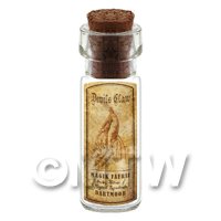 Dolls House Apothecary Devils Claw Herb Short Sepia Label And Bottle