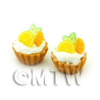 Dolls House Miniature Star Fruit, Lemon And Orange Tart
