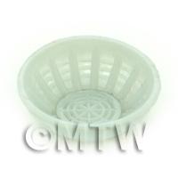 Large White Dolls House Miniature Plastic Bowl