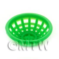 Small Green Dolls House Miniature Plastic Bowl