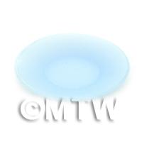 Large Transparent Blue Dolls House Miniature Plastic Plate