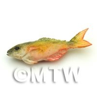 Dolls House Miniature Fish With Orange And Red Tint
