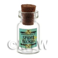 Dolls House Miniature Spider Blood Magic Storage Jar 